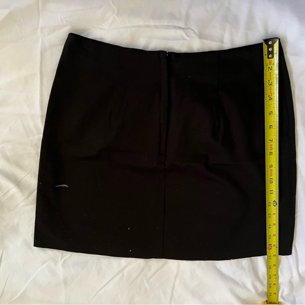 Black mini skirt